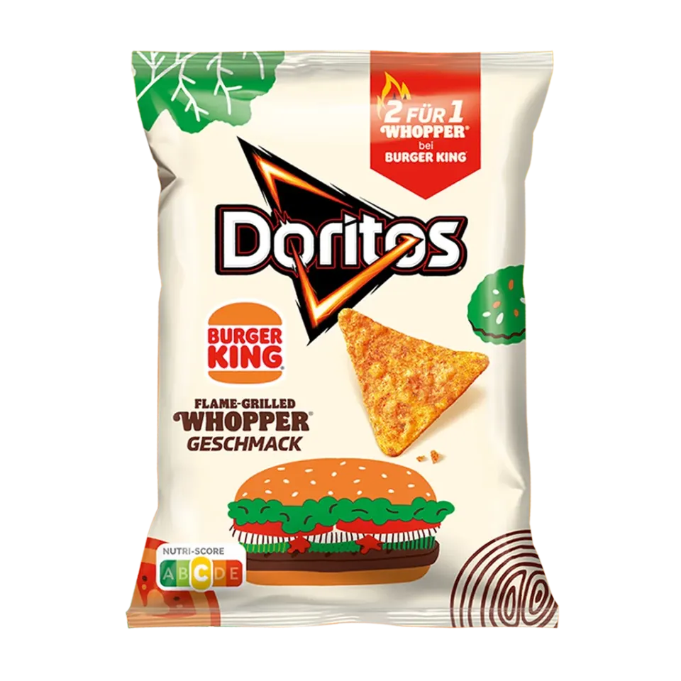 Doritos x Burger King Whopper – Grillezett Whopper Ízű Tortilla Chips (100g)