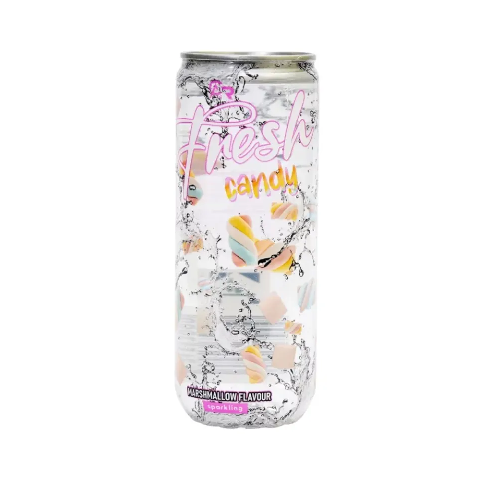 Fresh Candy - Mályvacukor (Marshmallow) ízű szénsavas üdítőital (330ml)