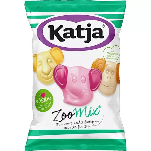 Katja – Gyümölcsös vegán állatkerti gumicukorválogatás (255g)