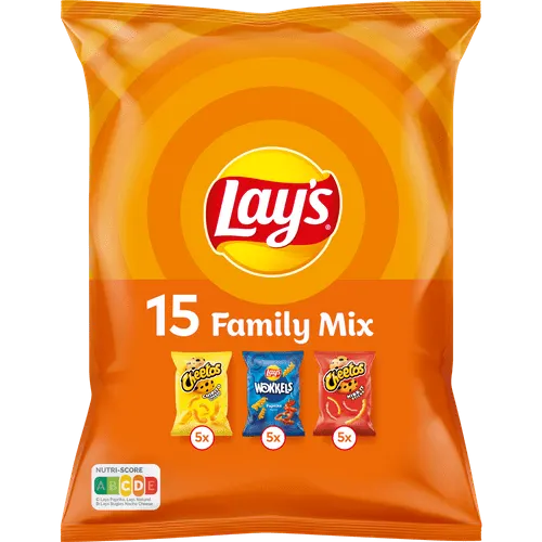 Lay's Family Mix – 15 darabos vegyes chips válogatás(315g)
