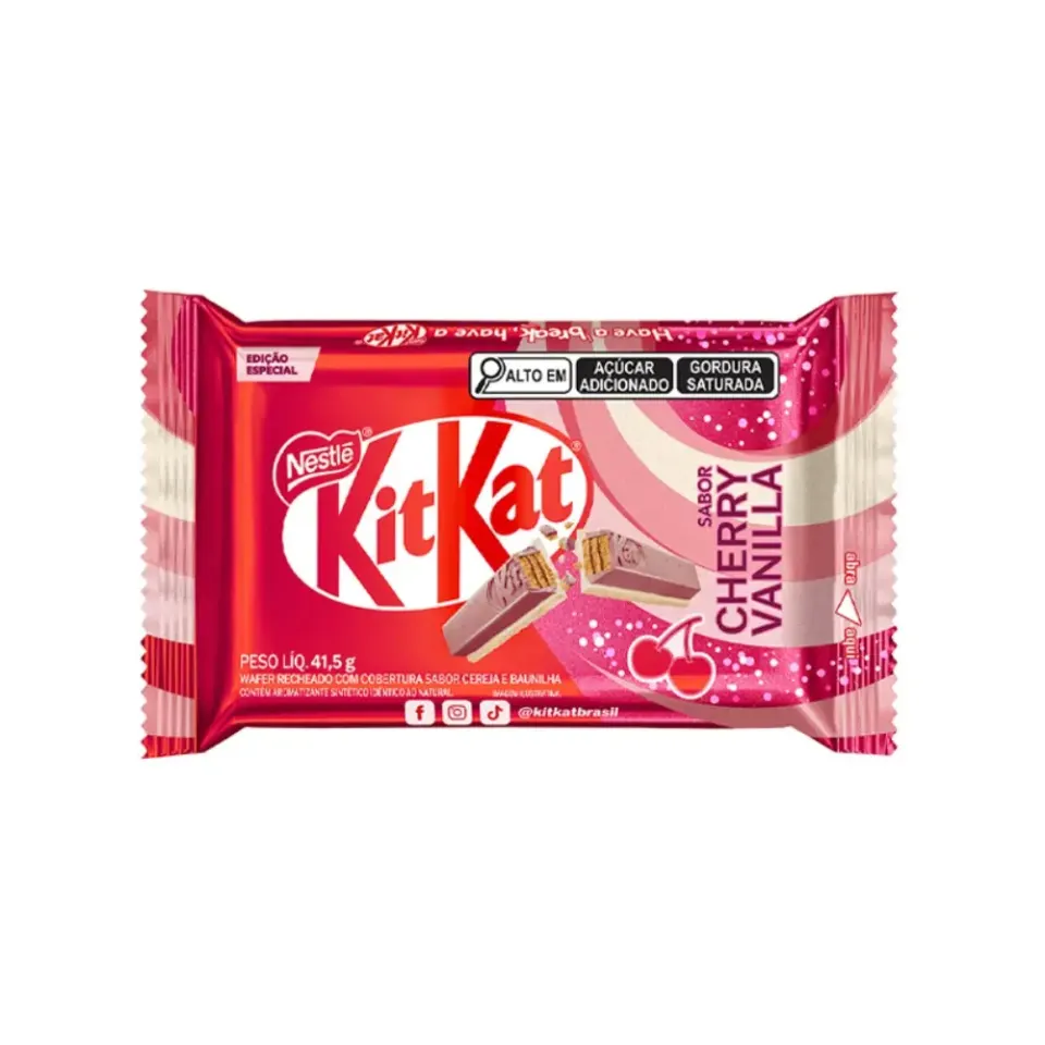 KitKat – Cseresznyés és vaníliás ízű ropogós ostya (41,5g)