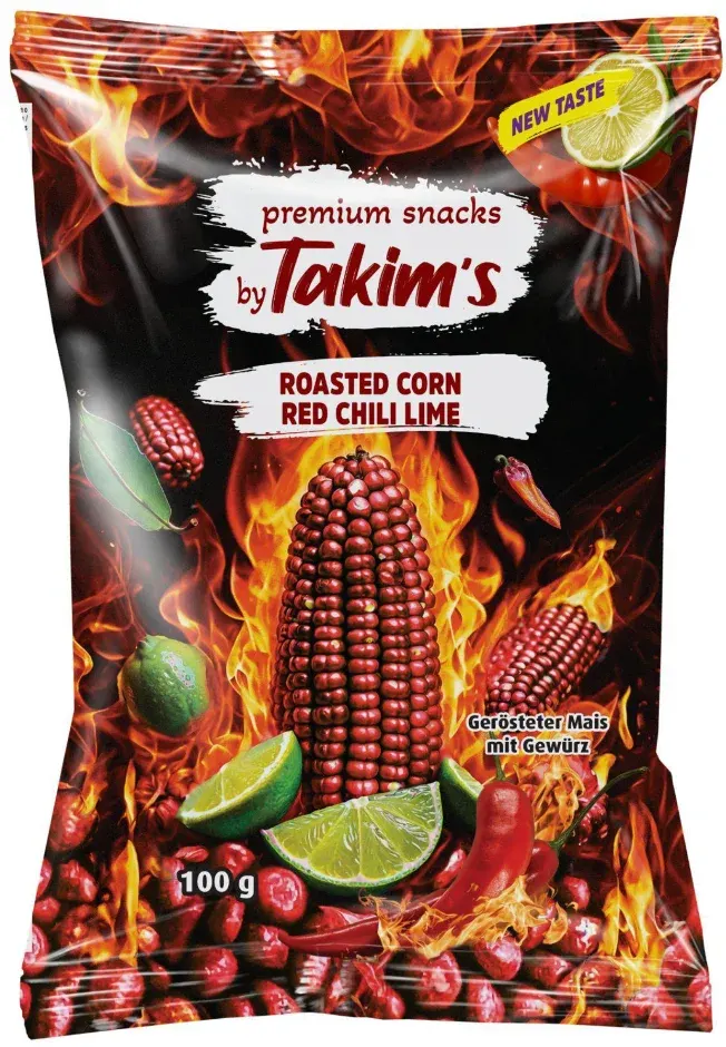 Takim's – Pörkölt vörös kukoricaszemek chilis és lime-os fűszerezéssel (100g)