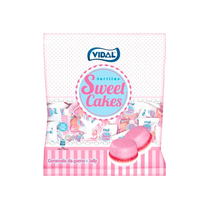 Vidal Sweet Cakes – Édes "Sütemény" Gumicukor (80g)