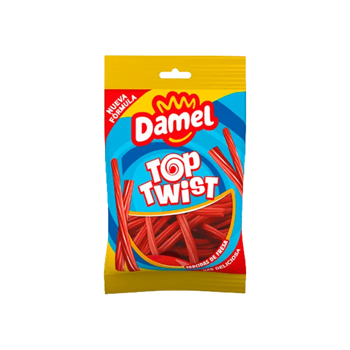 Damel Top Twist - Csavart Epres Gumicukor Rudak (135g)