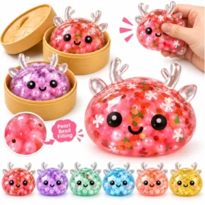 Hype Spielzeug Mystery Dumpling Glitzer Rentier Perlen, 5 cm