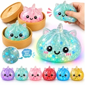 Hype Spielzeug Mystery Dumpling Glitzer Stars Einhorn, 5 cm